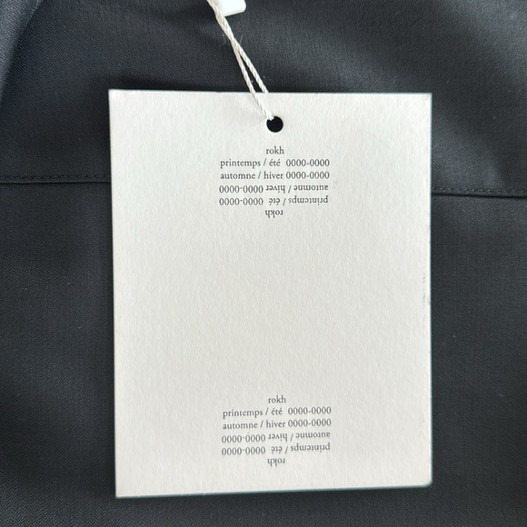 NWT Orig $760 Rokh Open Back Mini Dress Black Wool - Picture 4 of 5